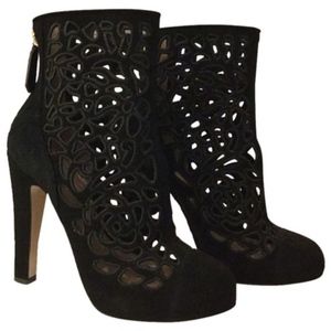 VALENTINO GARAVANI Black Suede Booties | 8